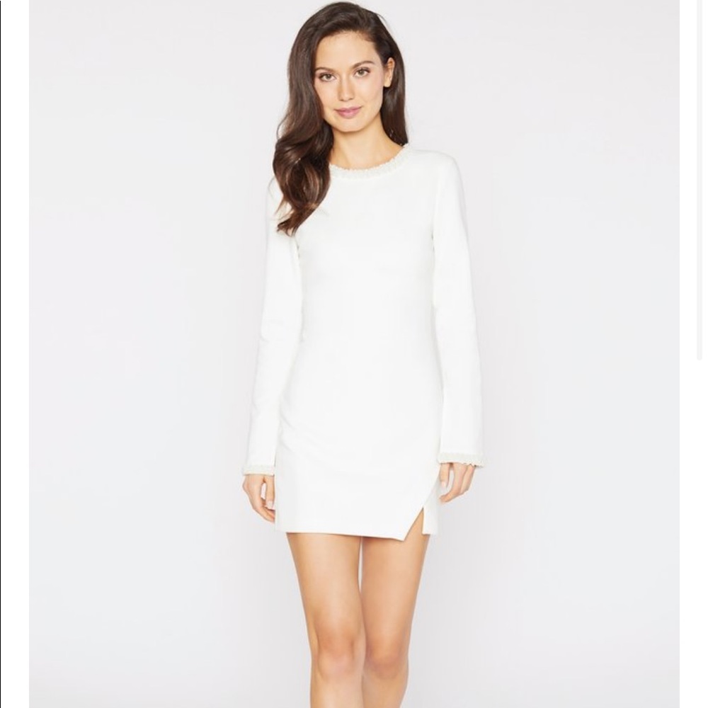 Likely White Long Sleeve Dress Brand New